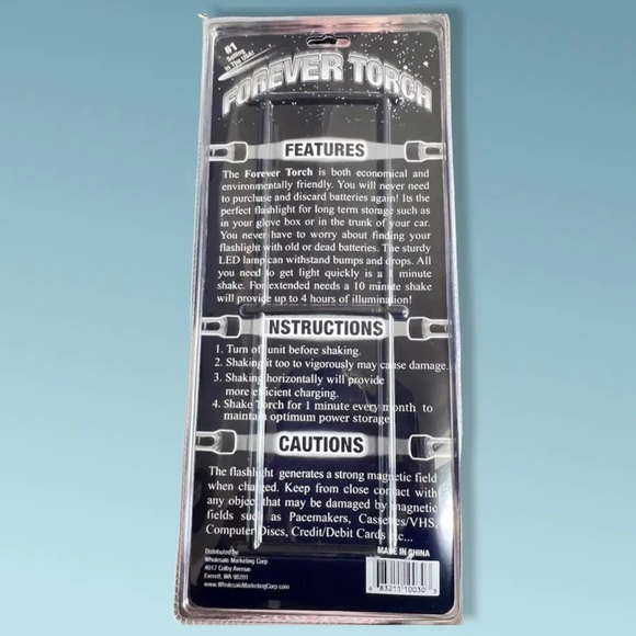 “Forever Torch” Flashlight - Just Shake No Batteries - Picture 2 of 2
